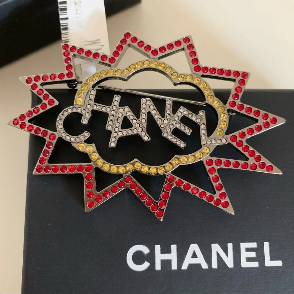 Chanel Large Bam Pow 💥 Brooch pin - Picture 5 of 16